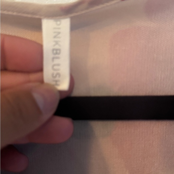 Pinkblush Maternity Floral Wrap Dress with Pink and Green Hues - Picture 2 of 2